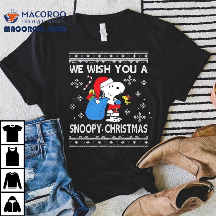 We Wish You A Snoopy Christmas And Woodstock Shirt We Wish You A Snoopy Christmas And Woodstock Shirt