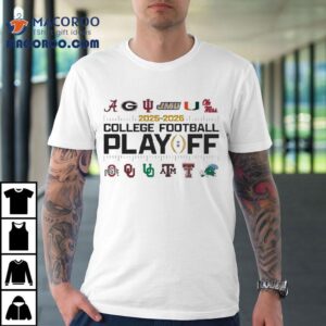 2025 2026 Elite 12 Teams College Football Playoff Shirt