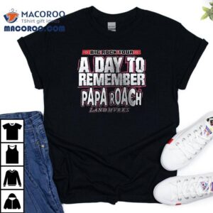 A Day To Remember X Papa Roach X Landmvrks Big Rock Tour 2026 Australia And New Zealand City Dates Shirt