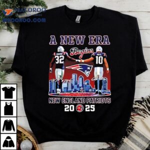 A New Era Begins New England Patriots 2025 Two Players Center Shirt