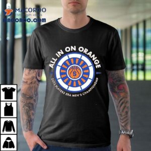 All In On Orange 2025 Players Era Men’s Championship Basketball Shirt