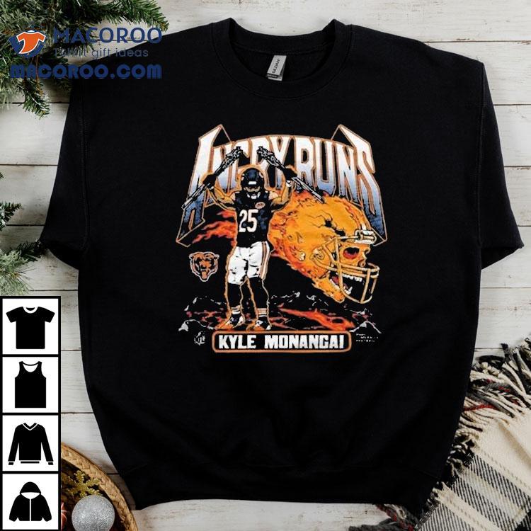 Angry Runs Chicago Bears Kyle Monangai Double Winner Shirt Angry Runs Chicago Bears Kyle Monangai Double Winner Shirt