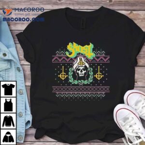 Ghost Papa Emeritus Festive Xmas Holiday Christmas Shirt