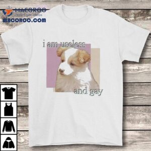 I Am Useless And Gay Dog Shirt