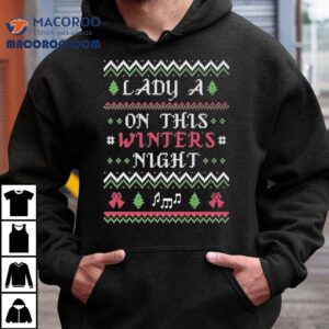 Lady A On This Winter’s Night Ugly Christmas Holiday Shirt