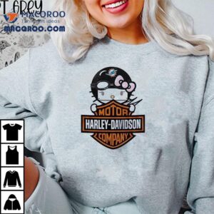 Miami Dolphins X Hello Kitty Motor Harley Davidson Shirt 1 Miami Dolphins X Hello Kitty Motor Harley Davidson Tshirt