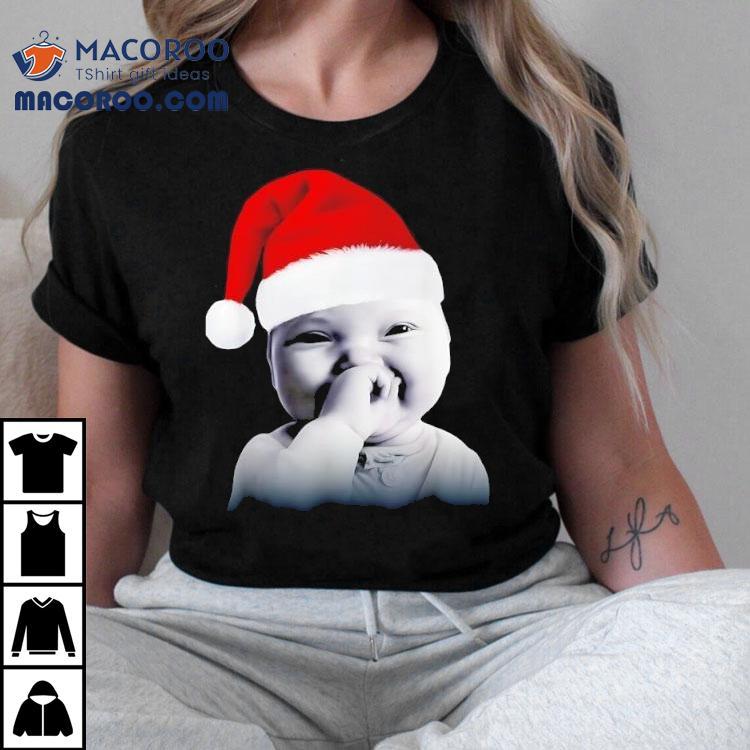 Niche Baby Gen Z Meme Giggling Ai Laughing Christmas Shirt Niche Baby Gen Z Meme Giggling Ai Laughing Christmas Shirt