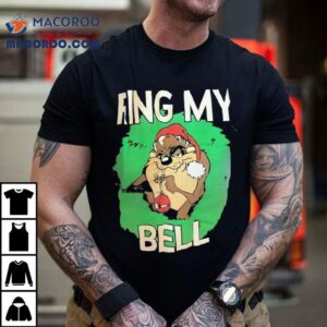 Ring My Bell Looney Tunes Tasmanian Devil Christmas Shirt