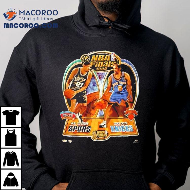 San Antonio Spurs And New York Knicks Player 1999 Nba Finals Graphic Shirt San Antonio Spurs And New York Knicks Player 1999 Nba Finals Graphic Shirt