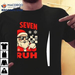 Santa Sign Hands Six Seven Bruh Christmas Checkered Shirt