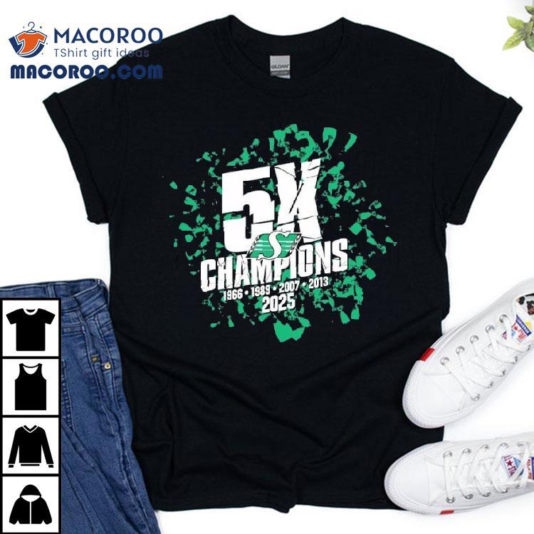 Saskatchewan Roughriders 5x Champions Shirt Saskatchewan Roughriders 5x Champions Shirt