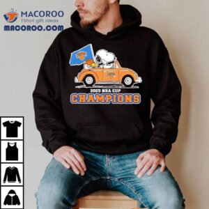 Snoopy And Woodstock New York Knicks 2025 Nba Cup Champions Shirt