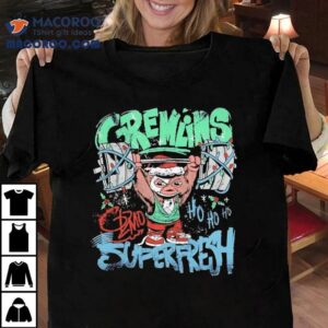 Superfresh Gremlins Gizmo Christmas Weightlifting Graphic Shirt