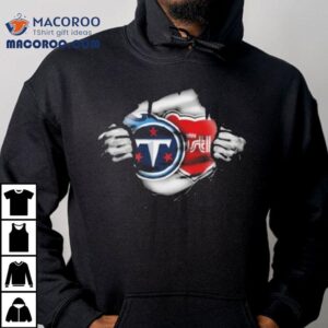 Tennessee Titans Midnight Mascot Team Logo Tshirt