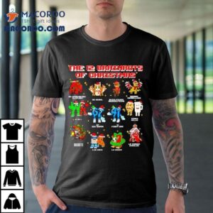 The 12 Brainrots Of Christmas Funny Brainrot Shirt