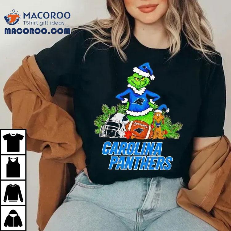 The Grinch And Max Carolina Panthers Christmas Helmet Items Shirt The Grinch And Max Carolina Panthers Christmas Helmet Items Shirt