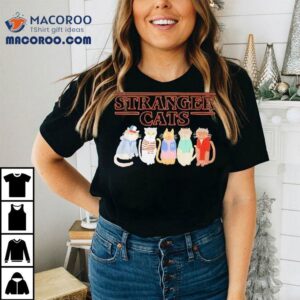 Tranger Things Cat Five Happy Cat Shirt