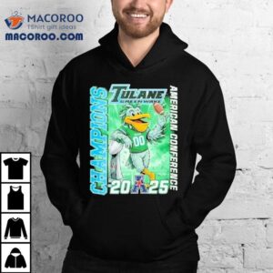 Tulane Green Wave 2025 American Conference Champion Mascot Shirt