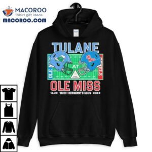 Tulane Vs Ole Miss 2025 College Football Playoff At Kyle Field 12-20-2025 Helmet Shirt