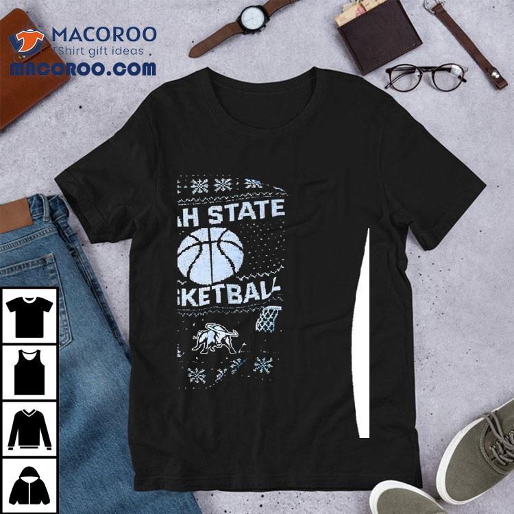 Utah State Aggies Basketball Christmas Shirt Utah State Aggies Basketball Christmas Shirt