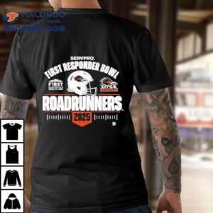 Utsa Helmet Bowl First Responder Bowl 2025 Roadrunners Shirt