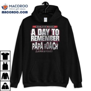 A Day To Remember X Papa Roach X Landmvrks Big Rock Tour Australia And New Zealand City Dates Tshirt