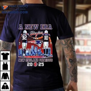 A New Era Begins New England Patriots Two Players Center Tshirt