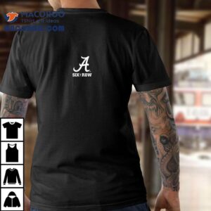 Alabama Crimson Tide Iron Bowl Champions Six In A Row Graphic Tshirt
