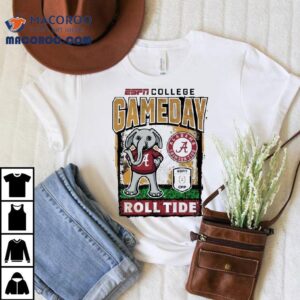 Alabama Crimson Tide Cfp Roll Tide Gameday Masco Tshirt