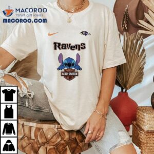 Baltimore Ravens X Stitch Harley Davidson Tshirt