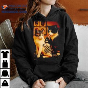 Cat Smoking Tattoo Inked Kitty Artist Funny Meme Tshirt