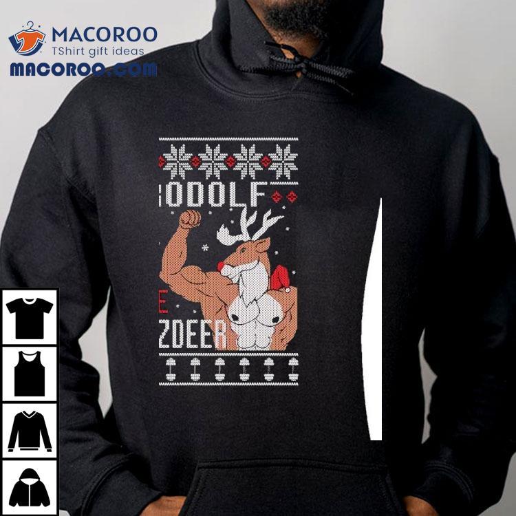 Deer Brodolf The Red Nose Gainzdeer Christmas Shirt Deer Brodolf The Red Nose Gainzdeer Christmas Shirt