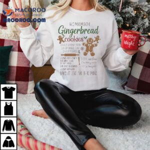 Homemade Gingerbread Cookies Christmas Tshirt