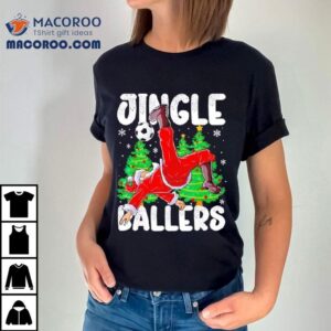 Jingle Ballers Santa Football Christmas Soccer Plaid Shirt 2 Jingle Ballers Santa Football Christmas Soccer Plaid Tshirt