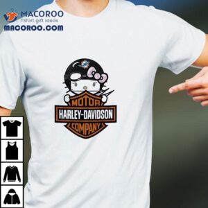 Miami Dolphins X Hello Kitty Motor Harley Davidson Shirt 2 Miami Dolphins X Hello Kitty Motor Harley Davidson Tshirt
