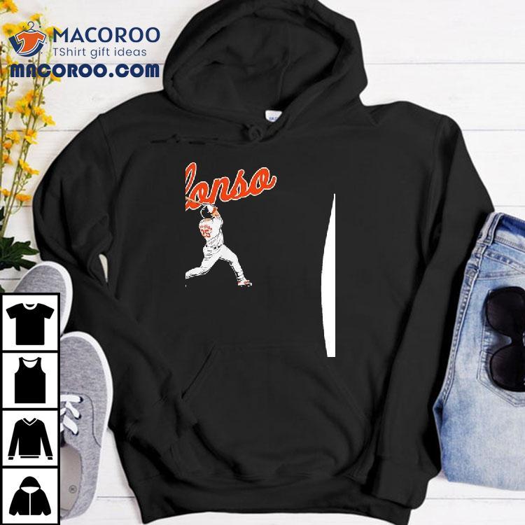 Pete Alonso Baltimore Orioles Slugger Swing Shirt Pete Alonso Baltimore Orioles Slugger Swing Shirt