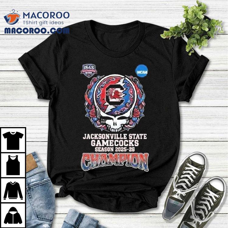Salute To Veterans Bowl Ncaa College Football Season 2025-26 Jacksonville State Gamecocks X Grateful Dead Skull Shirt Salute To Veterans Bowl Ncaa College Football Season 2025-26 Jacksonville State Gamecocks X Grateful Dead Skull Shirt