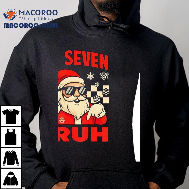 Santa Sign Hands Six Seven Bruh Christmas Checkered Shirt Santa Sign Hands Six Seven Bruh Christmas Checkered Shirt