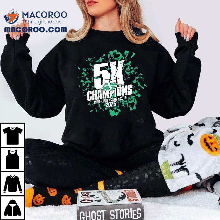 Saskatchewan Roughriders 5x Champions Shirt Saskatchewan Roughriders 5x Champions Shirt