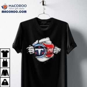Tennessee Titans Midnight Mascot Team Logo Tshirt
