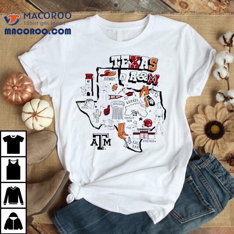 Texas Am Aggies State Map Shirt Texas Am Aggies State Map Shirt
