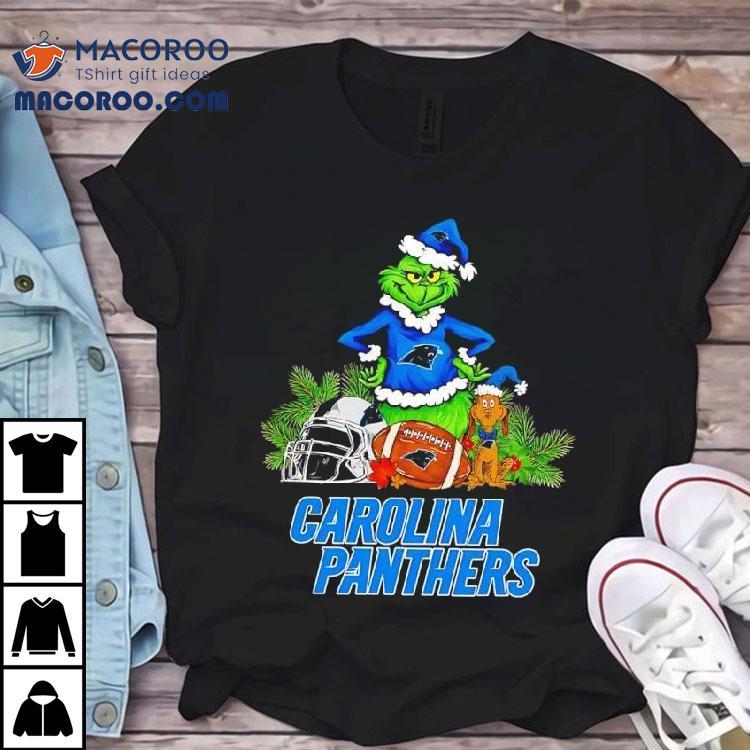 The Grinch And Max Carolina Panthers Christmas Helmet Items Shirt The Grinch And Max Carolina Panthers Christmas Helmet Items Shirt