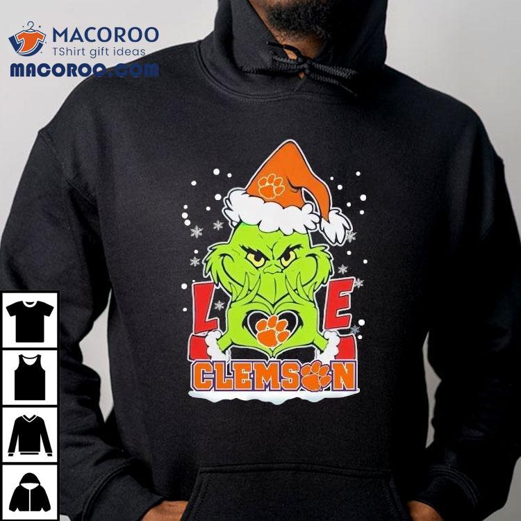 The Grinch Love 2024 Clemson Tigers Football Christmas Shirt The Grinch Love 2024 Clemson Tigers Football Christmas Shirt