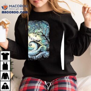 The Nightmare Before Christmas Style Van Gogh S Starry Nigh Tshirt