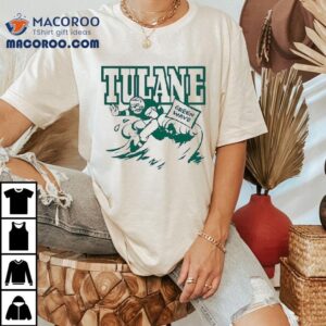 Tulane Green Wave Football Player Tshirt