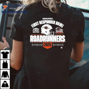 Utsa Helmet Bowl First Responder Bowl Roadrunners Tshirt