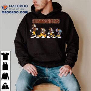 Washington Commanders X Stitch Mickey Mouse Donald Duck And Goofy Dog Abbey Road 2025 Shirt 2 Washington Commanders X Stitch Mickey Mouse Donald Duck And Goofy Dog Abbey Road Tshirt