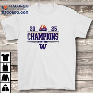 Washington Huskies Beat Broncos La Bowl Champions Masco Tshirt
