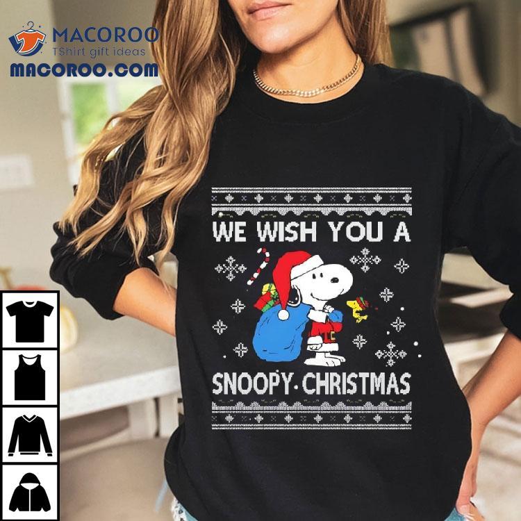 We Wish You A Snoopy Christmas And Woodstock Shirt We Wish You A Snoopy Christmas And Woodstock Shirt