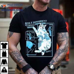 Built Different Wrong Monkey Cat Collaboration Tshirt